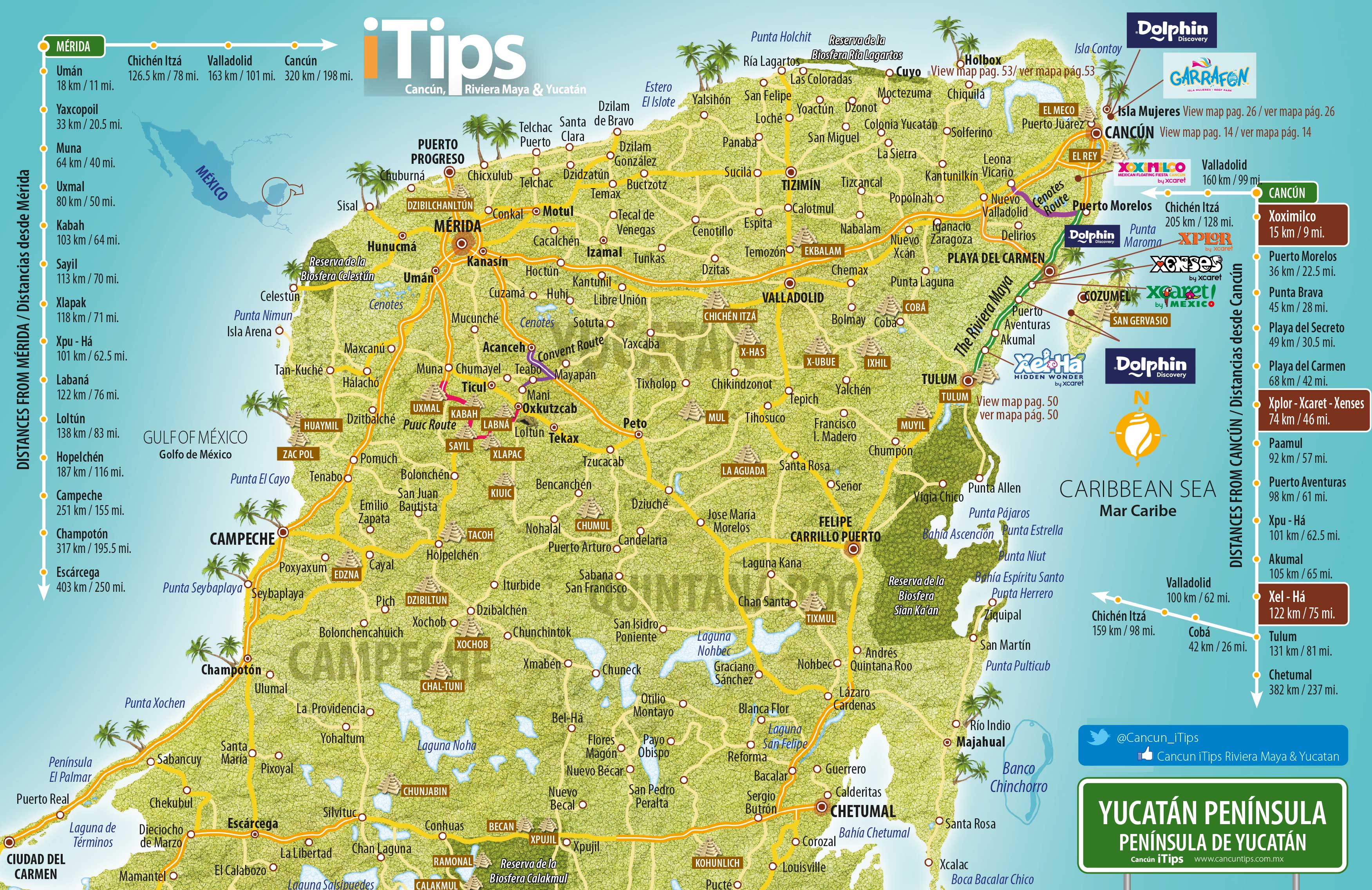 Yucatan Map Cancun Tips